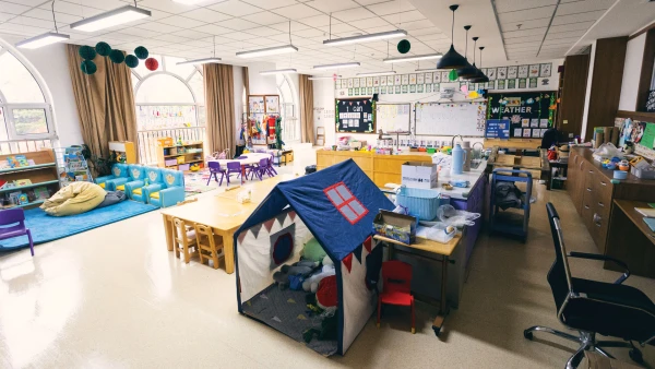 inside a yantai huasheng international school early childhood center classroom